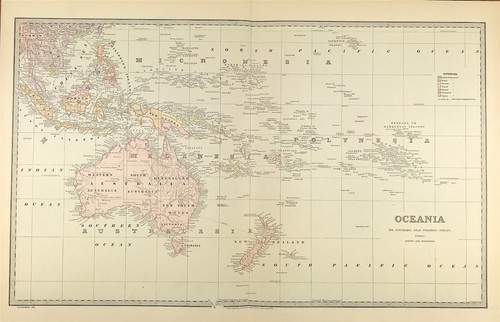 Mappa oceania australia - mappa,