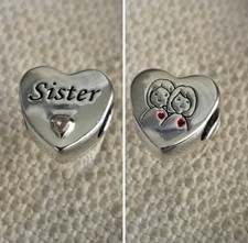 Charm 'sorella' in argento