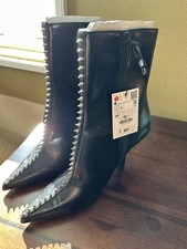 NUOVO stivaletto Zara nero con