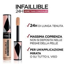 LOREAL PARIS INFALLIBLE 24H MORE THAN CONCEALER FONDOTINTA WATERPROOF