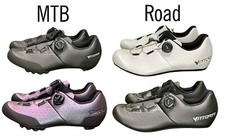MADE IN ITALY Vittoria Alise Scarpe Bici da Strada e MTB Clip In per Uomo Donna