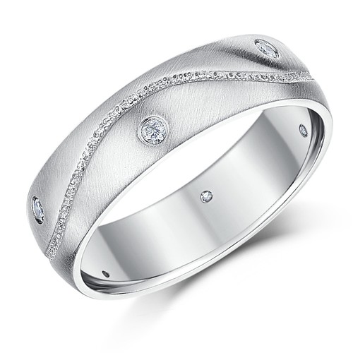 Anello oro bianco 9ct con - in,