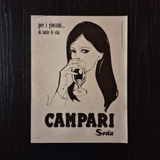 1968 Campari Soda - Original AD Advertising Pubblicità Vintage