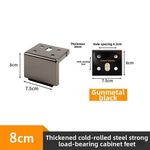 Gambe per mobili metallo - in,