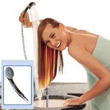 DOCCIA A MANO Doccetta Portatile per Lavandino e Tubo 150 cm Lavatesta Campeggio