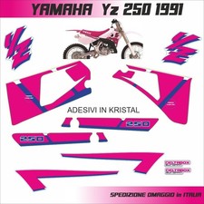 YAMAHA yz 250 1991 grafiche in kristal