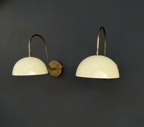Coppia applique parete - di, a