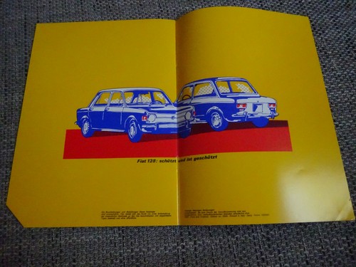 Fiat 128 depliant sicurezza