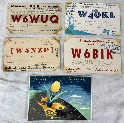 Vintage qsl cards usa - vintage, cards,