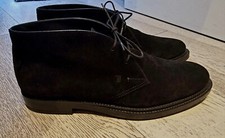 Tod’s tg.11 (45,5/46 EU) Polacchino in Pelle scamosciata NERO scarpe come nuove