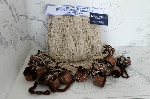 Rete pesca decorativa beige - da,