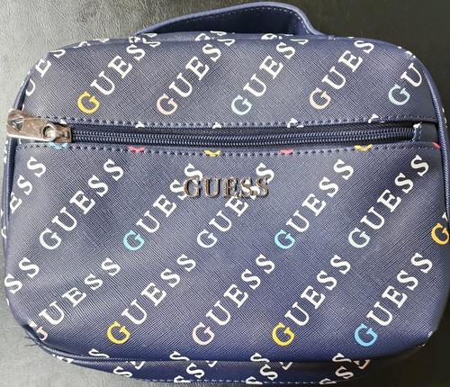 Borsa cosmetica guess - guess, blu