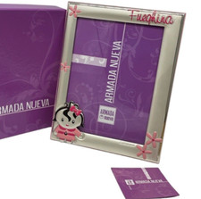 Cornice in argento firmata per Bambina LxH 16x20cm per idea regalo neonata/bimba