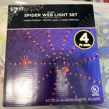 Purple Spider Web Light Sets