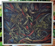 Quadro olio tavola - quadro, su