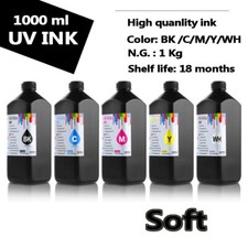 Inchiostro UV Led Morbido 1000ML per stampante UV Epson 4800 7800 7880 R1900 R2400 1390 L800