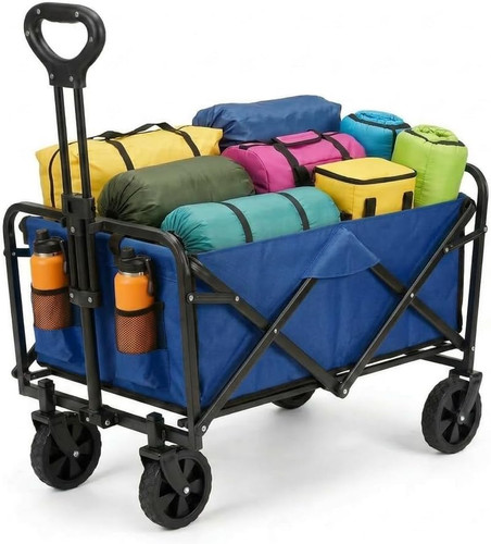 Carrello pieghevole blu o - carrello, pieghevole,