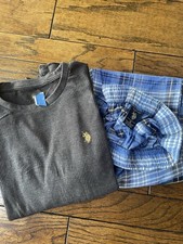Pigiama Polo Plaid Taglia M
