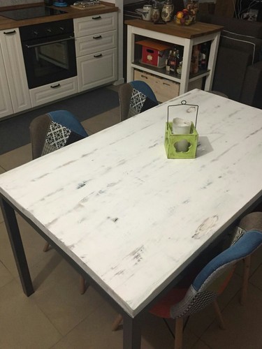 Tavolo base ferro - antracite, e