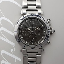 Cartier Pasha millennium bezel platinum 2113 38mm Full set Platinum Bezel Millen