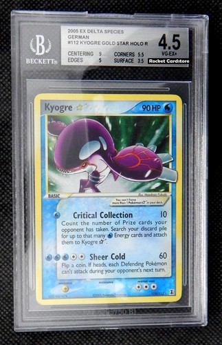 Pokemon kyogre gold star holo - gold,