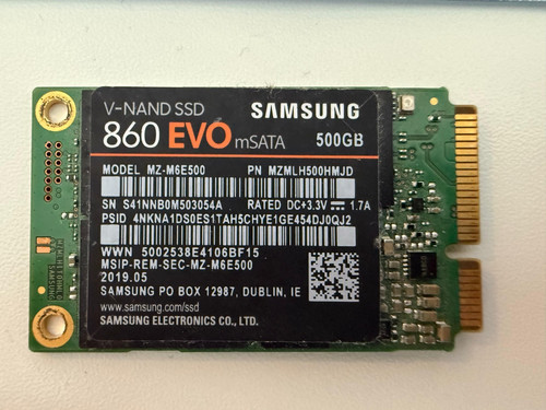 Samsung 860 evo 500 - 500, msata