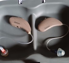 Coppia Beltone Apparecchio Acustico Usati Funzionante Piccole Dimensioni DR364