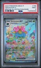 2023 POKEMON ITALIAN MEW IT-151-VENUSAUR EX 198 SPECIAL ILLUSTRATION RARE PSA 9