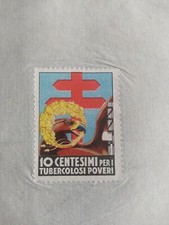 FASCISMO RAVENNA MARCA FRANCOBOLLO ANTITUBERCOLARE TUBERCOLOSI POVERI 10 C. 1937