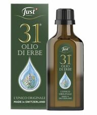 OLIO 31 JUST 75 ML - L'UNICO ORIGINALE SVIZZERO + ISTRUZIONI D'USO  (SCAD.2027)