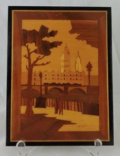 Vintage city bridge intarsiato - city,