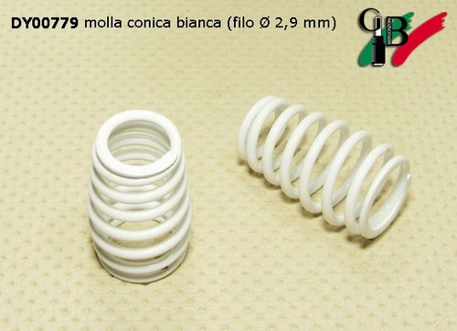 Molla conica bianca filo - conica, Ø