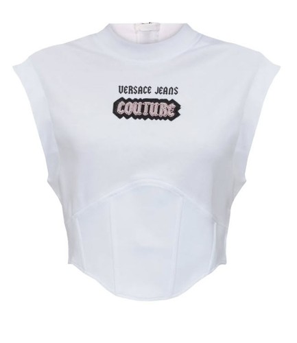 Top smanicato versace jeans - smanicato,
