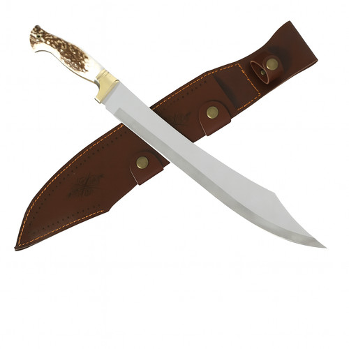 Coltello machete manico corna - coltello,