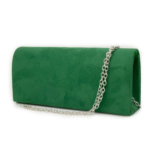 Pochette verde donna elegante
