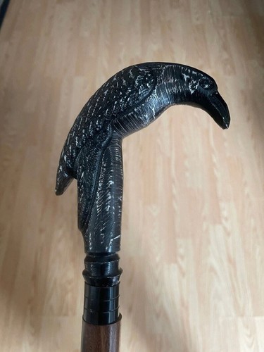 Bastone legno con manico - legno,