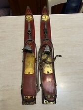 Splendidi sci da bambino Milanesio Sport in legno anni 60 da collezione