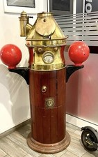 Antica Bussola A Chiesuola In Legno “Registered. Kelvin, Bottomley & Baird”