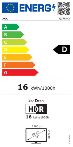 Aoc q27e4cv pollici qhd - q27e4cv, 27