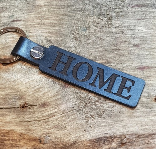 Home leather keyring keychain - leather,