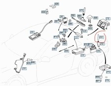 MERCEDES R230 SL ANTENNA ASTA