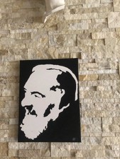 Quadro Dipinto a mano su tela '' Padre Pio ''  firmato e autenticato A