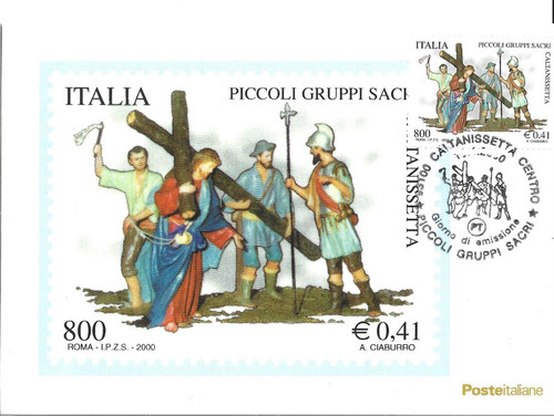 Cartolina filatelica 2000 - cartolina,