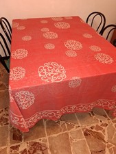 Tovaglia grande rettangolare natalizia in tessuto Voile - No stiro