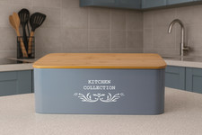 Portapane Grigio in Metallo