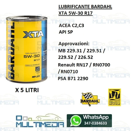 Litri olio bardahl - litri,