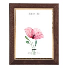 Cornice portafoto da parete Arte Povera NOCE FILO ORO foto stampe poster quadri