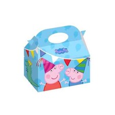 Scatole regalo Peppa Pig in cartoncino con maniglia, 12pz.
