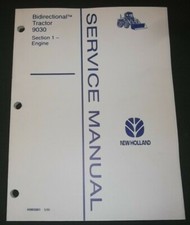 New Holland 9030 Trattore Motore Servizio Negozio Riparazione Manuale Libro
