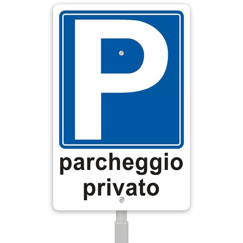 Cartello parcheggio privato - cartello,